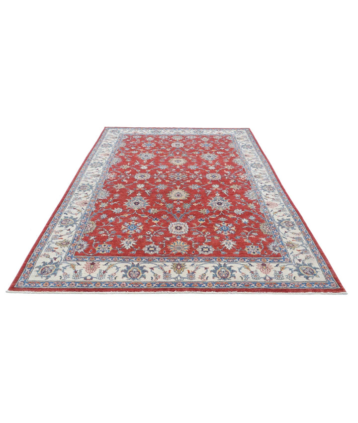 Afghan Ziegler Farhan Rug 6'5" x 9'9" Hand-Knotted | No. AT57247