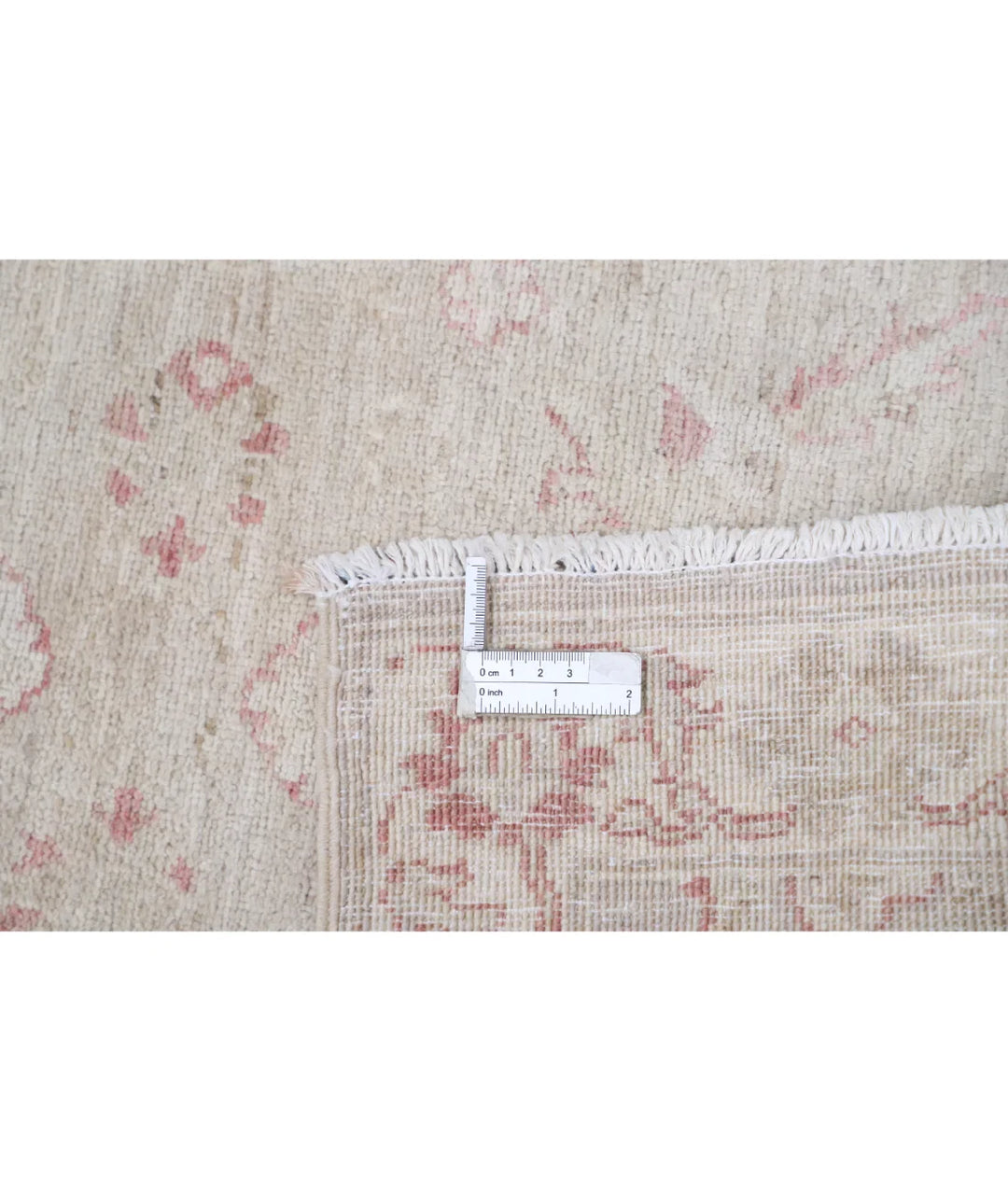 Ivory Afghan Serenity Rug 2' 0" x 3' 1" Hand-Knotted | No. AT57312