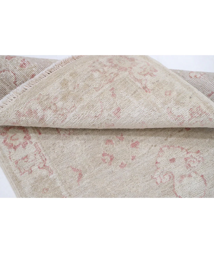 Ivory Afghan Serenity Rug 2' 0" x 3' 1" Hand-Knotted | No. AT57312