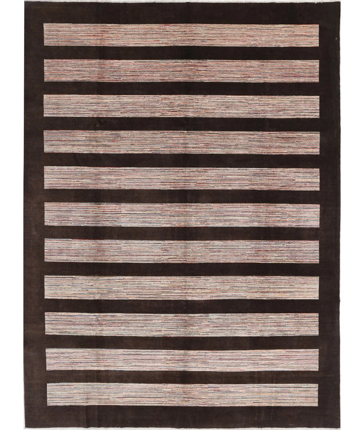 Afghan Modcar Rug 8' 10" x 11' 10" Hand-Knotted | No. AT57353