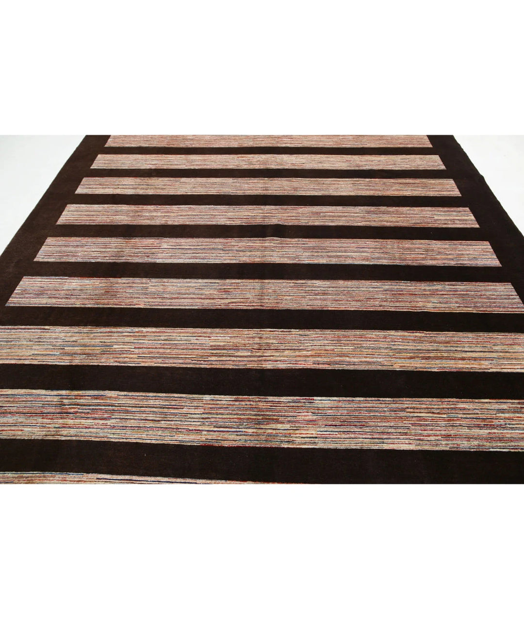 Afghan Modcar Rug 8' 10" x 11' 10" Hand-Knotted | No. AT57353