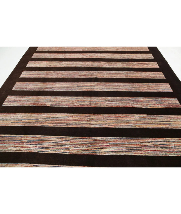 Afghan Modcar Rug 8' 10" x 11' 10" Hand-Knotted | No. AT57353
