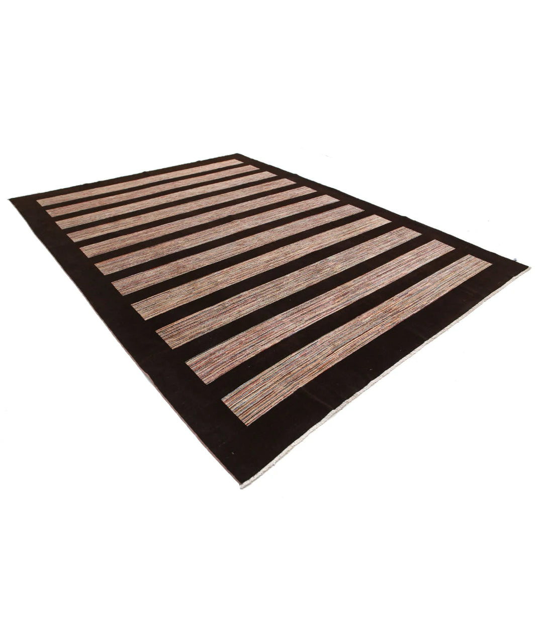 Afghan Modcar Rug 8' 10" x 11' 10" Hand-Knotted | No. AT57353