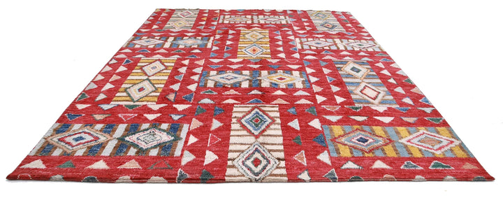Afghan Tribal Rug 10' 6" x 13' 9" Hand-Knotted | No. AT57369