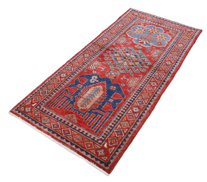 Afghan Humna Rug 2' 9" x 5' 10" Hand-Knotted | No. AT57426