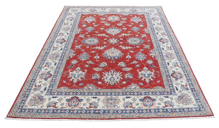 Afghan Ziegler Farhan Rug 5' 5" x 7' 11" Hand-Knotted | No. AT57431
