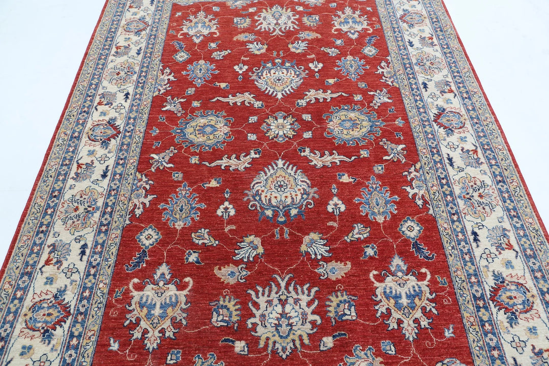 Afghan Ziegler Farhan Rug 5' 5" x 7' 11" Hand-Knotted | No. AT57431
