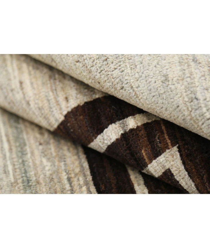 Afghan Modcar Rug 5' 6" x 7' 9" Hand-Knotted | No. AT57572