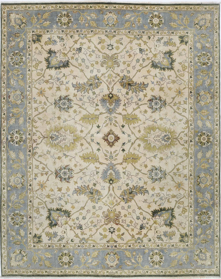 Indian Ziegler Rug 7'8" x 9'8" Hand-Knotted | No. AT57587