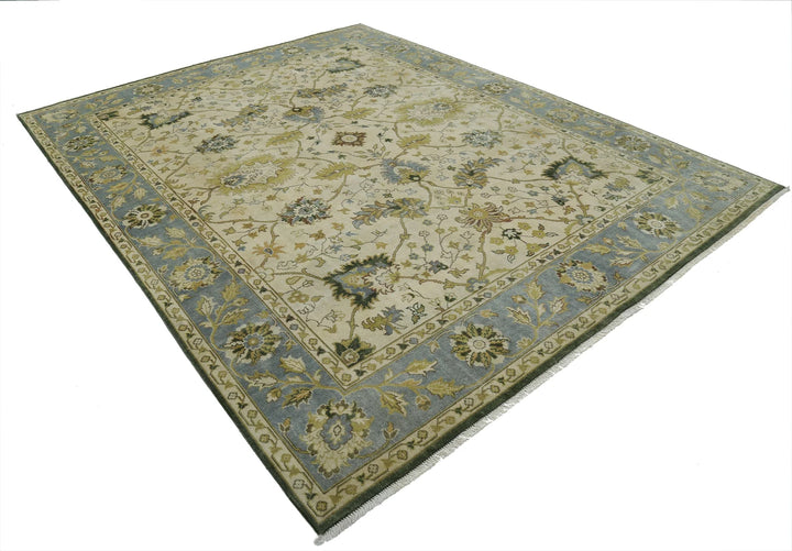 Indian Ziegler Rug 7'8" x 9'8" Hand-Knotted | No. AT57587