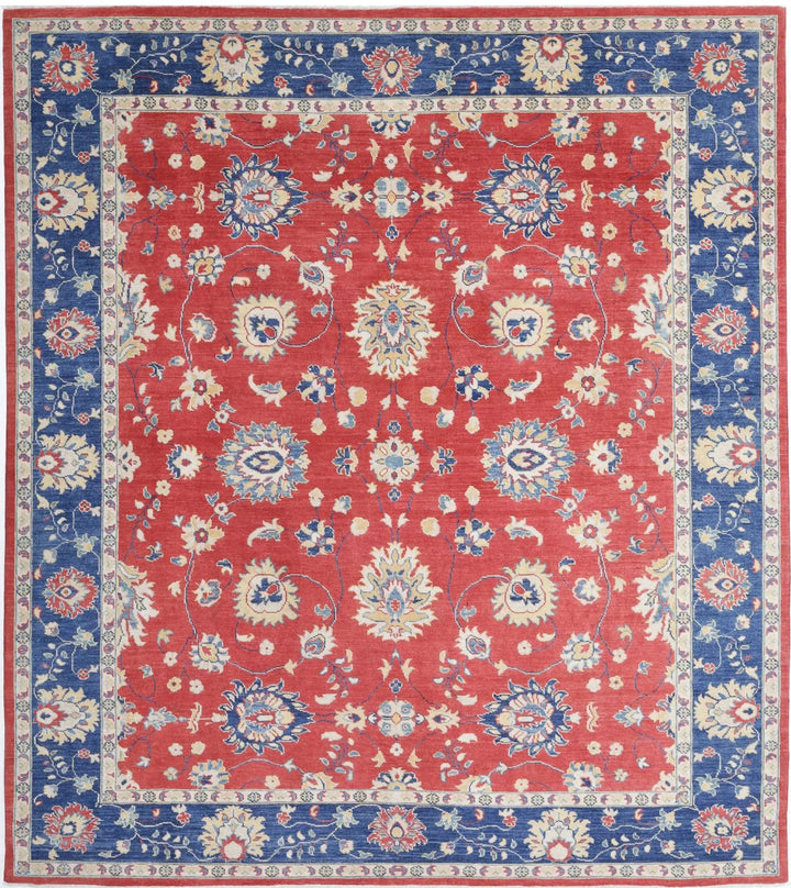 Afghan Ziegler Rug 8' 4" x 9' 4" Hand-Knotted | No. AT57624