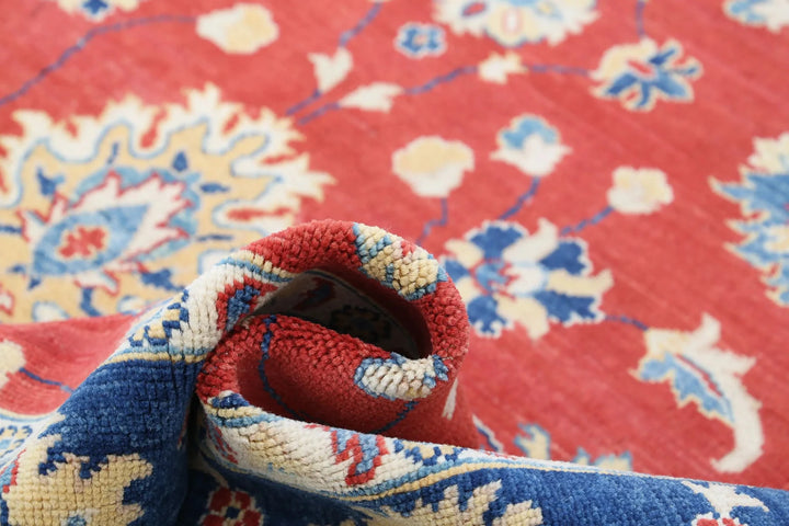 Afghan Ziegler Rug 8' 4" x 9' 4" Hand-Knotted | No. AT57624