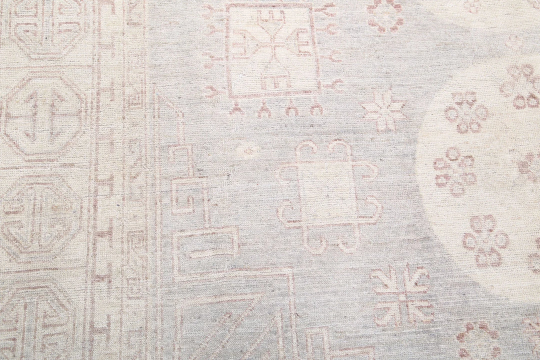 Afghan Khotan Rug 8' 1" x 9' 10" Hand-Knotted | No. AT57711