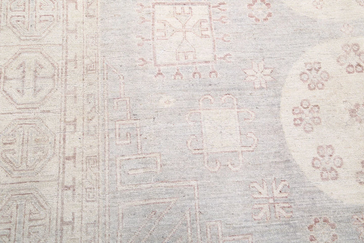 Afghan Khotan Rug 8' 1" x 9' 10" Hand-Knotted | No. AT57711