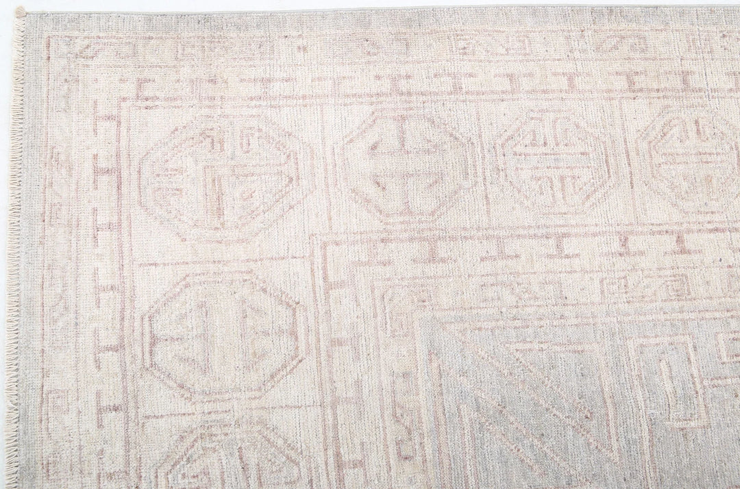 Afghan Khotan Rug 8' 1" x 9' 10" Hand-Knotted | No. AT57711