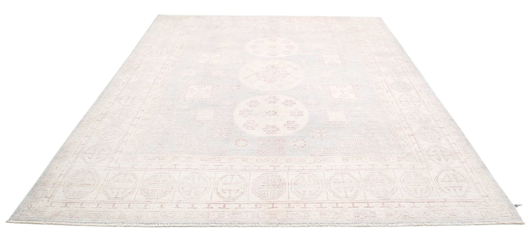 Afghan Khotan Rug 8' 1" x 9' 10" Hand-Knotted | No. AT57711