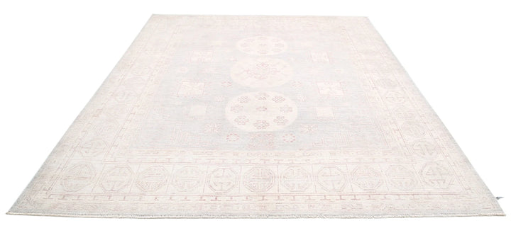 Afghan Khotan Rug 8' 1" x 9' 10" Hand-Knotted | No. AT57711