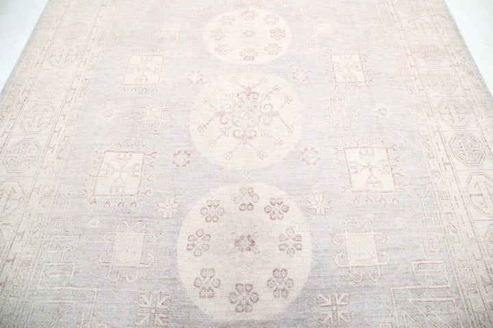 Afghan Khotan Rug 8' 1" x 9' 10" Hand-Knotted | No. AT57711