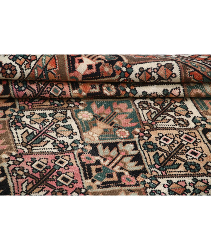 Brown Persian Oriental Rug 6' 7" x 9' 6" Hand-Knotted | No. AT57735