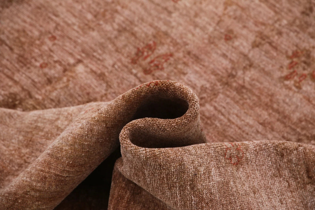 Afghan Overdye Rug 6' 5" x 8' 7" Hand-Knotted | No. AT57806