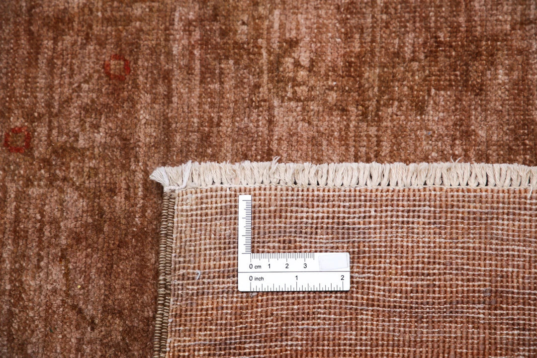 Afghan Overdye Rug 6' 5" x 8' 7" Hand-Knotted | No. AT57806