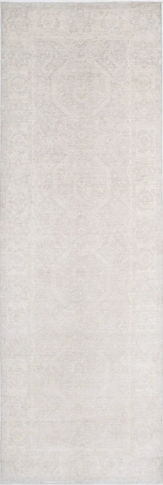 Afghan Tabriz Rug 4' 9" x 14' 8" Hand-Knotted | No. AT57923