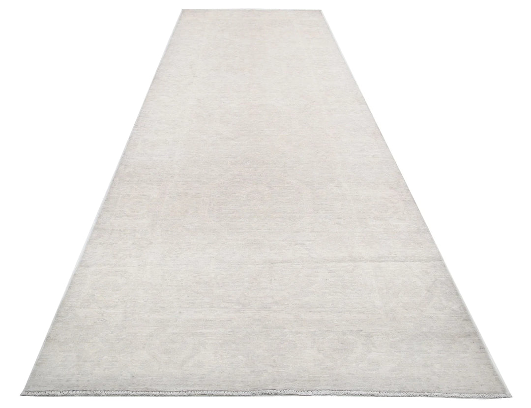 Afghan Tabriz Rug 4' 9" x 14' 8" Hand-Knotted | No. AT57923
