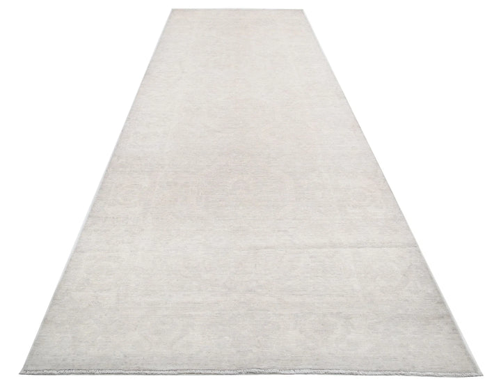 Afghan Tabriz Rug 4' 9" x 14' 8" Hand-Knotted | No. AT57923