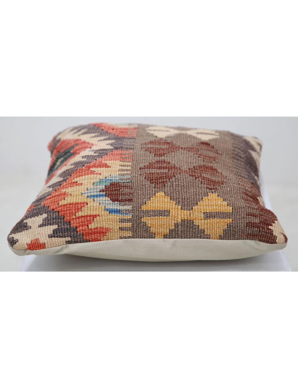 Multicolor Afghan Tribal Rug [SIZE] Flat-Weave detail