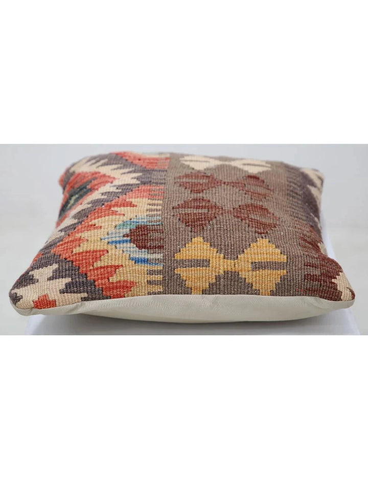 Multicolor Afghan Tribal Rug [SIZE] Flat-Weave | No. AT58051