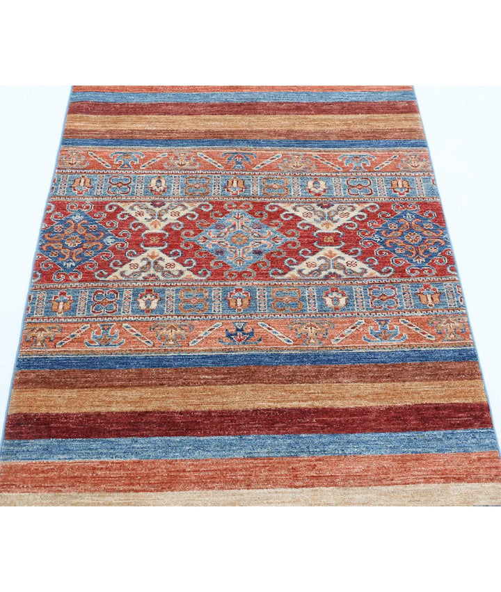 Afghan Khurjeen Rug 2' 11" x 5' 0" Hand-Knotted | No. AT58139