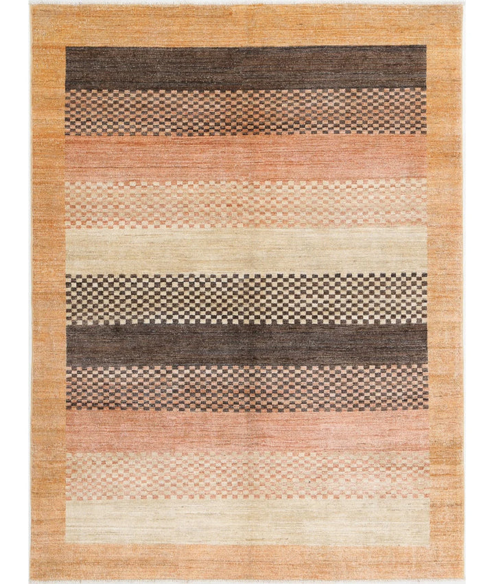 Afghan Modcar Rug 4' 9" x 6' 4" Hand-Knotted | No. AT58158