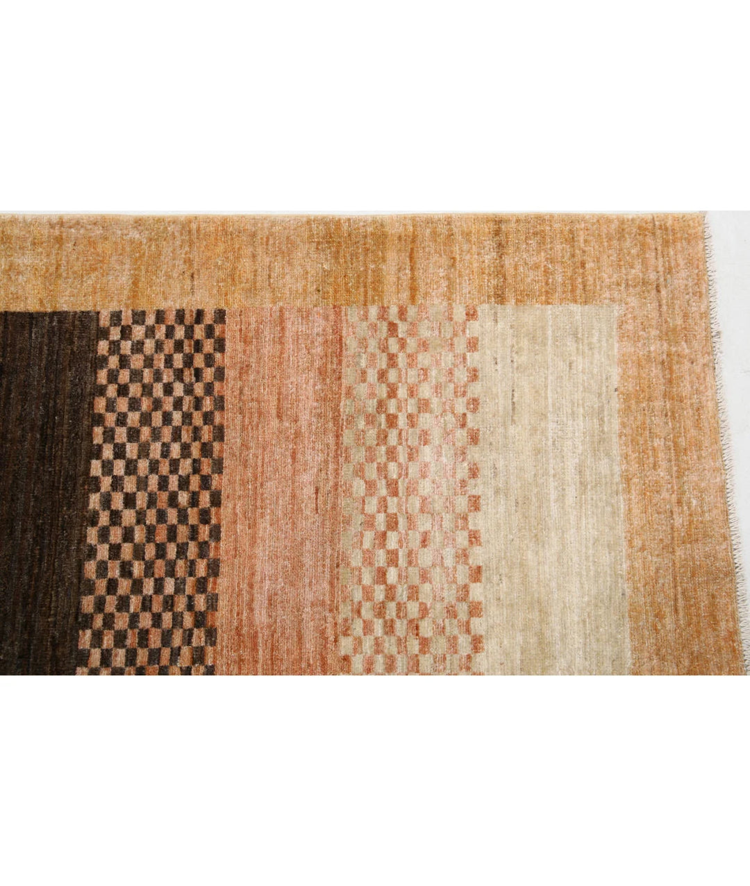Afghan Modcar Rug 4' 9" x 6' 4" Hand-Knotted | No. AT58158