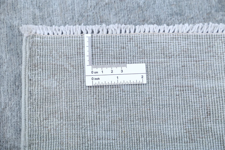 Grey Afghan Overdye Rug 2' 5" x 10' 0" Hand-Knotted | No. AT58164