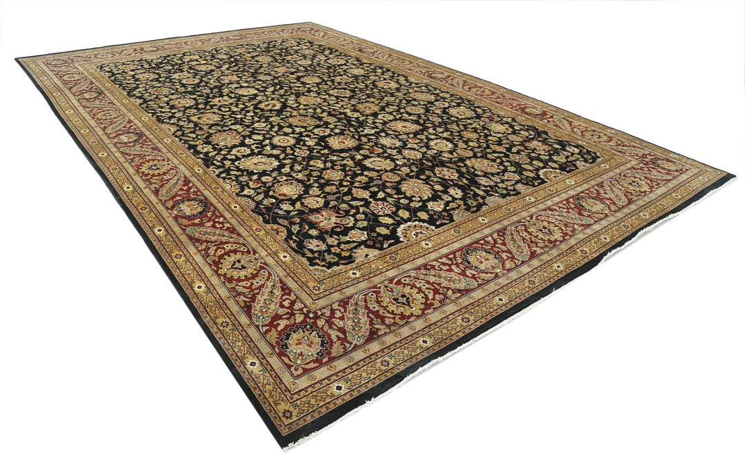 Indian Ziegler Rug 11' 9" x 17' 11" Hand-Knotted | No. AT58174