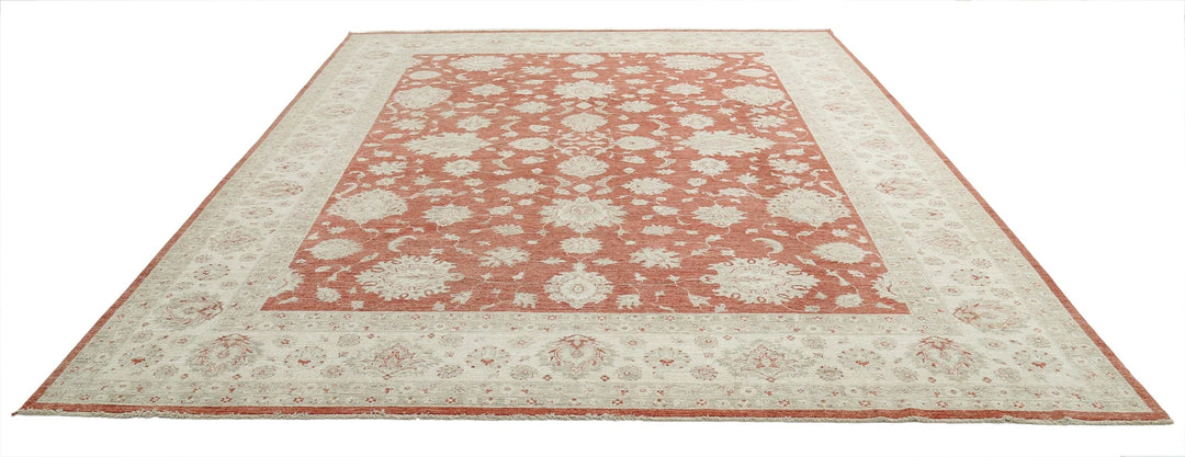 Afghan Ziegler Rug 9' 7" x 11' 11" Hand-Knotted | No. AT58212