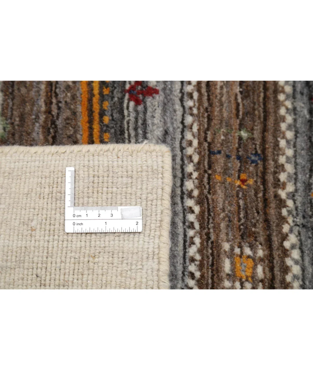 Ivory Indian Oriental Rug 3' 0" x 5' 2" Hand-Knotted | No. AT583587