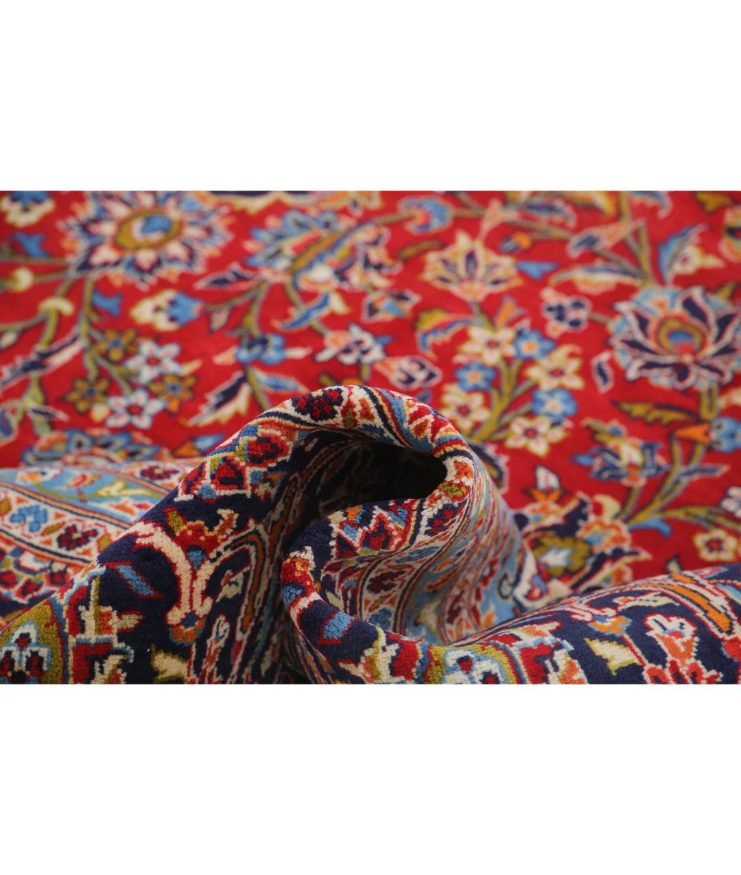 Persian Kashan Rug 9' 6" x 14' 6" Hand-Knotted | No. AT58373