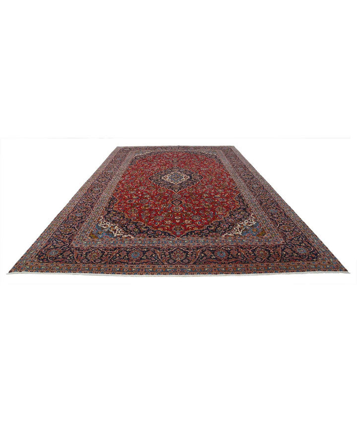Persian Kashan Rug 9' 6" x 14' 6" Hand-Knotted | No. AT58373
