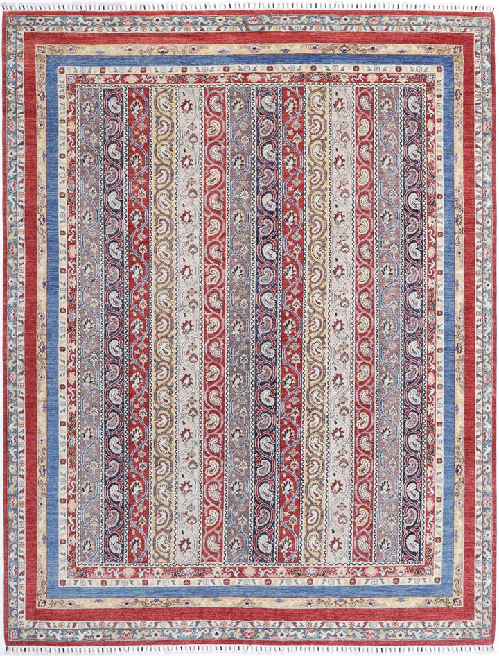 Afghan Shaal Rug 9' 0" x 11' 8" Hand-Knotted | No. AT58415