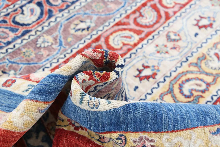 Afghan Shaal Rug 9' 0" x 11' 8" Hand-Knotted | No. AT58415
