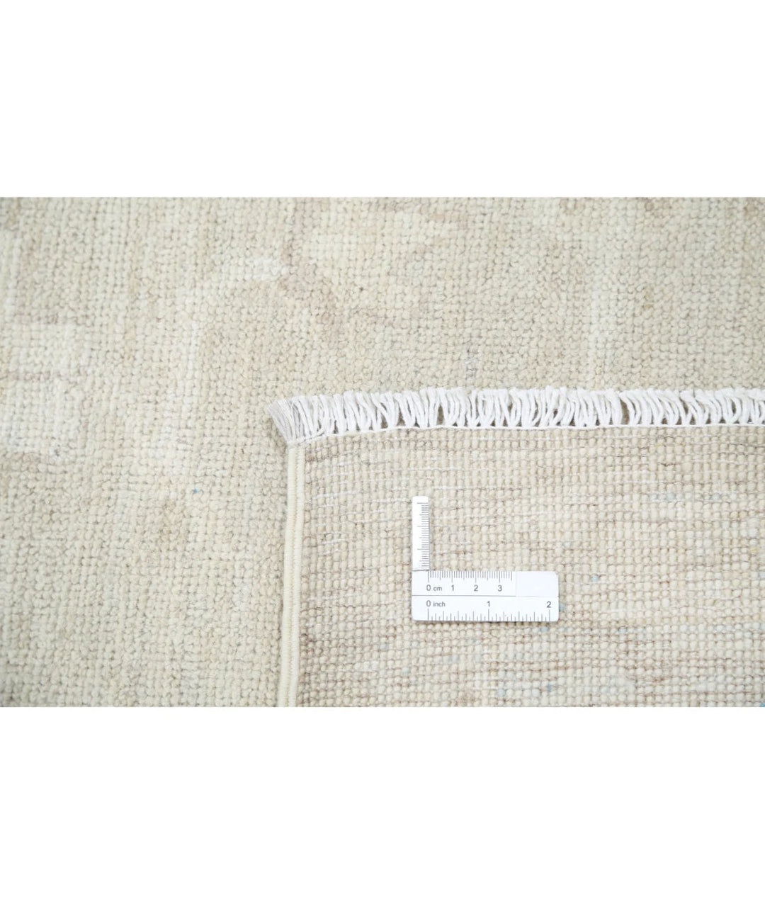 Ivory Afghan Oushak Rug 8' 1" x 10' 0" Hand-Knotted | No. AT58444