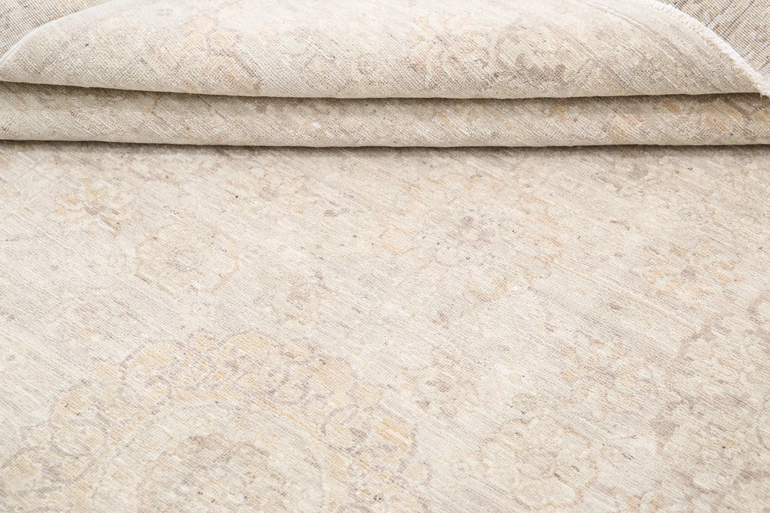 Afghan Tabriz Rug 6' 0" x 11' 6" Hand-Knotted | No. AT58491