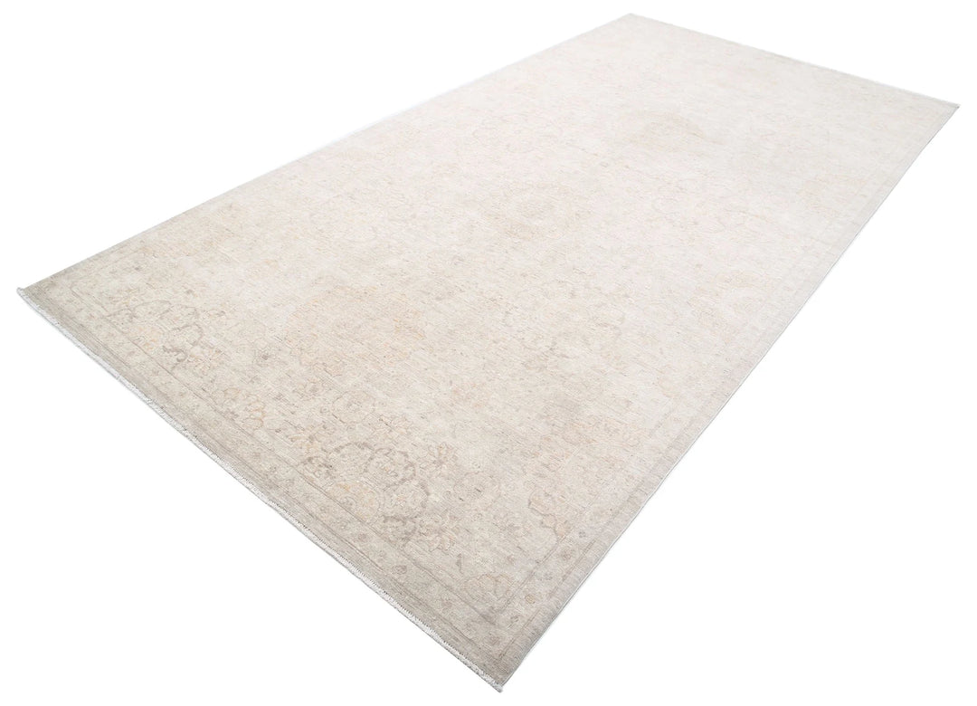 Afghan Tabriz Rug 6' 0" x 11' 6" Hand-Knotted | No. AT58491