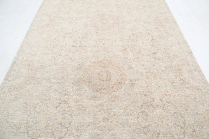 Afghan Tabriz Rug 6' 0" x 11' 6" Hand-Knotted | No. AT58491