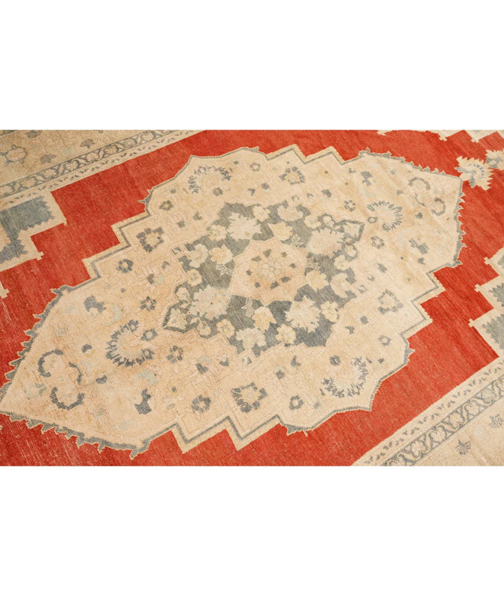 Turkish Vintage Taspinar Rug 6' 5" x 11' 8" Hand-Knotted | No. AT58514