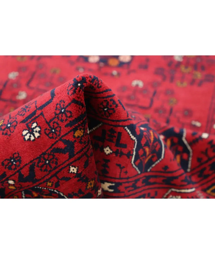 Afghan Khamyab Rug 3' 3" x 4' 9" Hand-Knotted | No. AT58536