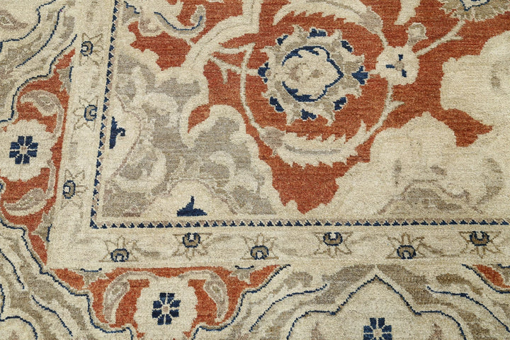 Afghan Ziegler Rug 8' 0" x 10' 0" Hand-Knotted | No. AT58619