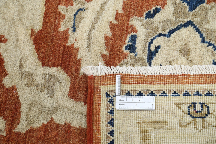 Afghan Ziegler Rug 8' 0" x 10' 0" Hand-Knotted | No. AT58619