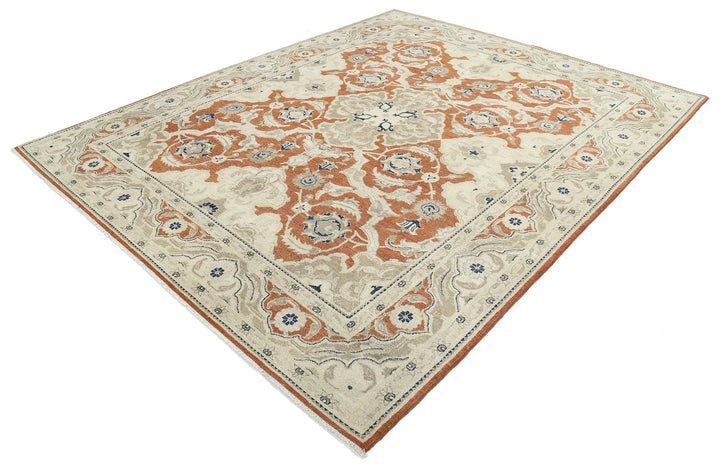 Afghan Ziegler Rug 8' 0" x 10' 0" Hand-Knotted | No. AT58619
